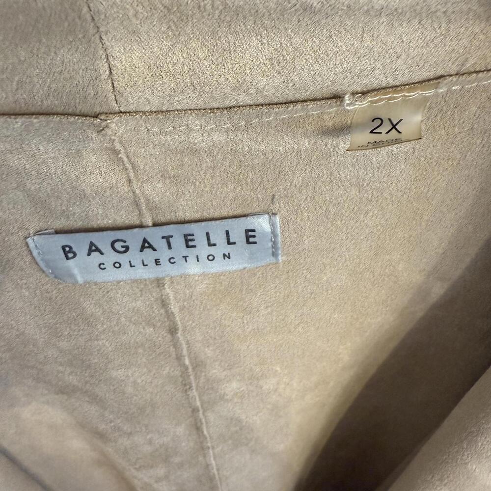 Bagatelle Draped Open-Front Jacket Size 2x - image 3